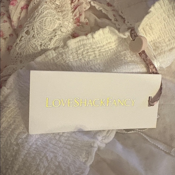 LoveShackFancy Kesia Floral Lace Halter Mini Dress XL - Picture 10 of 12